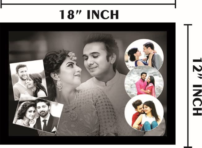 Personalized Photo Frames for Home Decor (Size 12X18 Inch, 6 Photo Collage Frames)