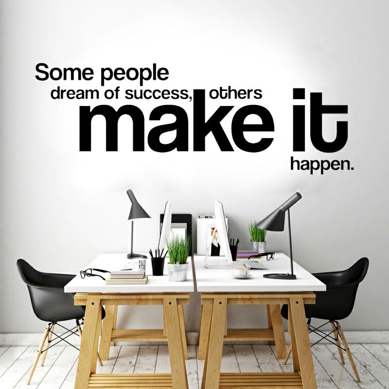 GADGETS WRAP Vinyl Some People Dream of Success Quotes Wall Sticker Vinyl