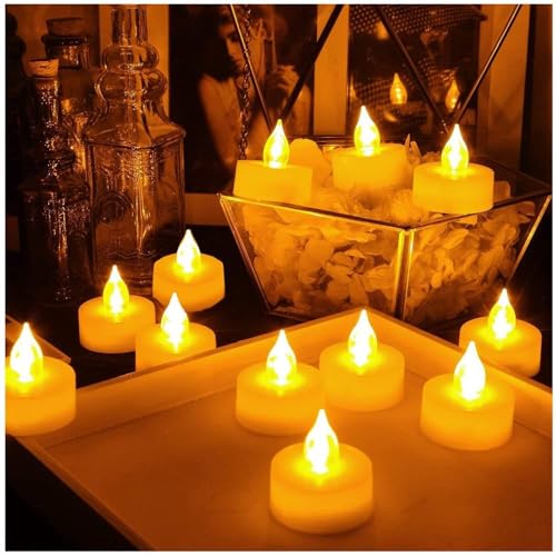 Agnija A Modern Twist On Tradition Discovering with LED T-Candle Light for Home Decoration Festival Special Diwali Durga Puja Christmas and Birthday Party, Wedding (Pack of 24)