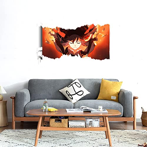 GADGETS WRAP Printed Wall Decal Sticker Scratched Paper Style Wall Decal (90cm x 50cm) - Satsuki