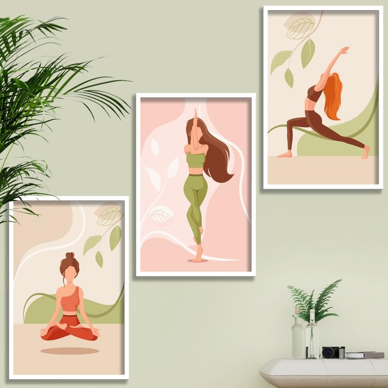 SAF paintings Set of 3 Modern Boho Art Wall Painting For Home And Office ol-COMBO-2143-K3