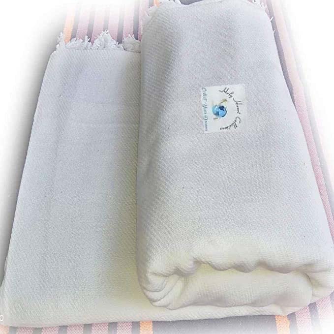 Holy Heart Collections Specially for Winter and Summer Single Cotton Khadi Khes, Comforter, Common People Sheet, AC Blanket, Set of 1 Pc -(White)