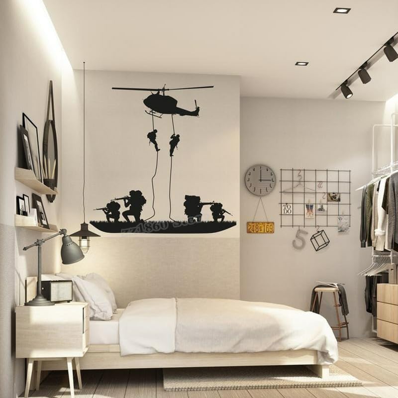 GADGETS WRAP Vinyl Soldier War Wall Sticker Military War Wall Decal