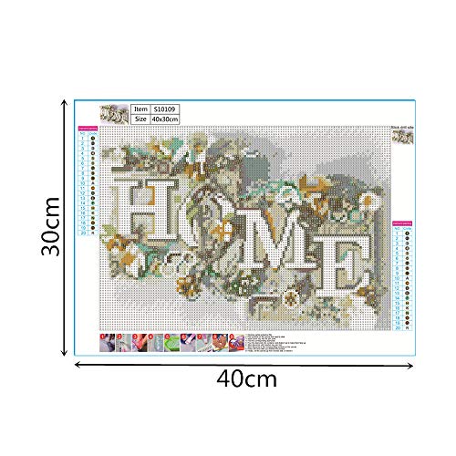 DIY 5D S10109 40X30 Full Embroidery tings Arts Craft for Home Wall Decor(S10109) -Layfoo