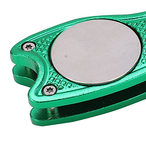 Green Fork, Great Rust‑Resistant Divot Repair Tool for Repair Courses(Green)