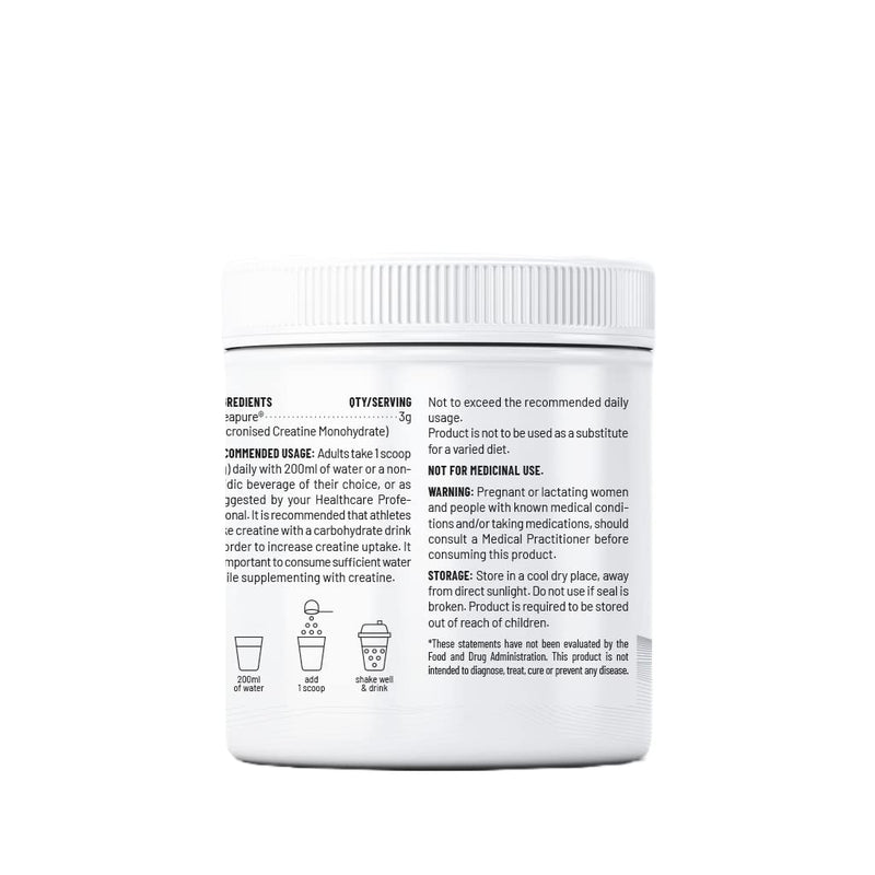 Unived Certified German Creapure | Micronised Creatine Monohydrate | Single Ingredient, Flavorless & Caffeine Free | 3g Per Serving. 83 servings, 250g Jar