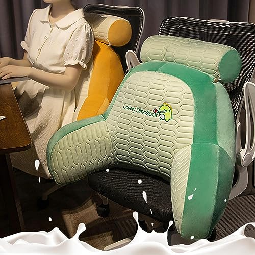 CALANDIS® Support Pillow Washable Cartoon Bed Back Cushion for Office Bedroom Dormitory Dinosaur | 1 Plush Pillow