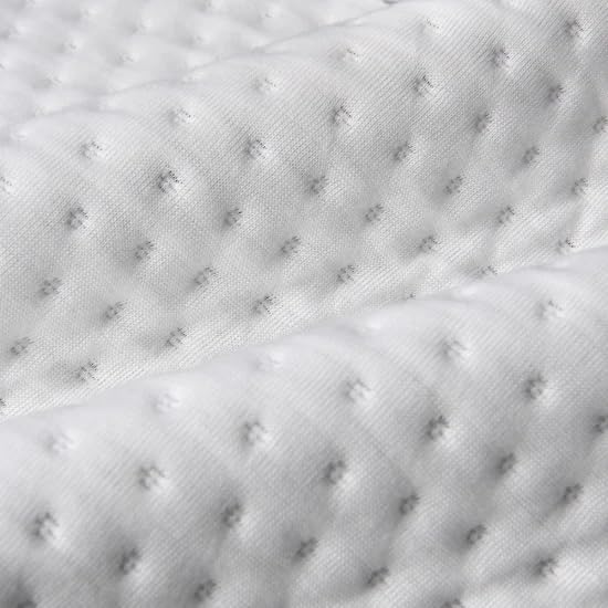 Cervicares Dual Comfort Classic Charcoal Orthopedic Memory Foam Mattress, 72 x 48 Inch, 8 Thickness, White