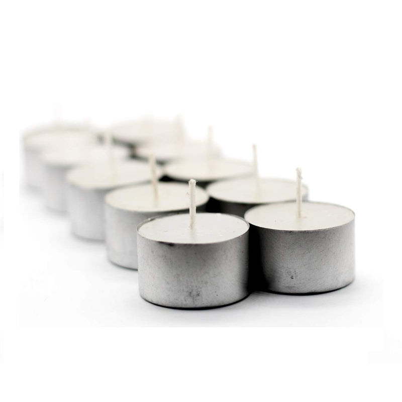 Tea Lights Candle Set of 500 - White Unscented 9 Hour Burn Time Tealights, Pure Paraffin Wax Jumbo Size Home Decor Candles (3.6cmx2.7cm) (2.54 cm x 2.54 cm x 2.54 cm) (500)