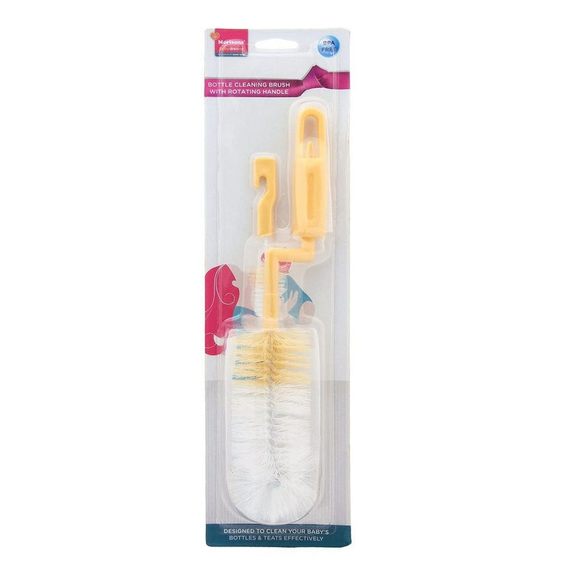 Morisons Baby Dreams Rotary Bottle Plastic Cleaning Brush, Yellow