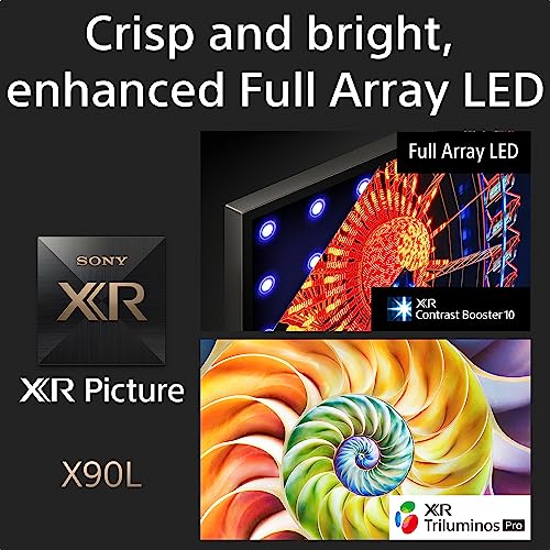 Sony Bravia 164 cm (65 inches) XR Series 4K Ultra HD Smart Full Array LED Google TV XR-65X90L (Black)