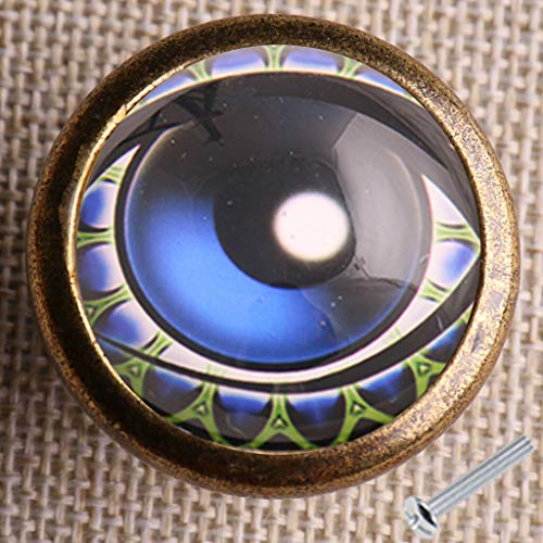 EN-VOLANT 4X Eye Design Round Furniture Pull Knob Cabinet Wardrobe Door Pull Handle 5