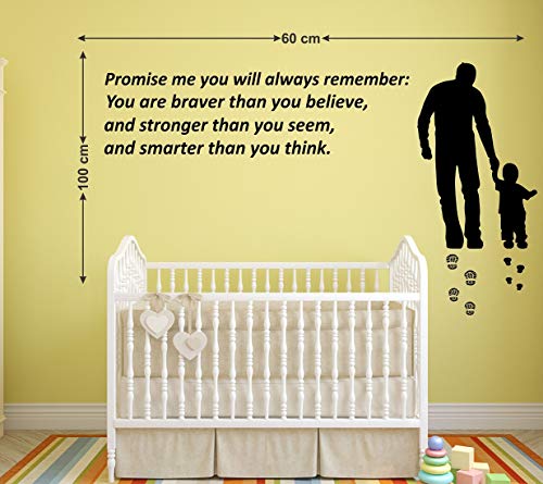 Tuffuk Family Quotes Large Vinyl Wallstickers for Home Decorations(100 cm x 60 cm)4TZ289