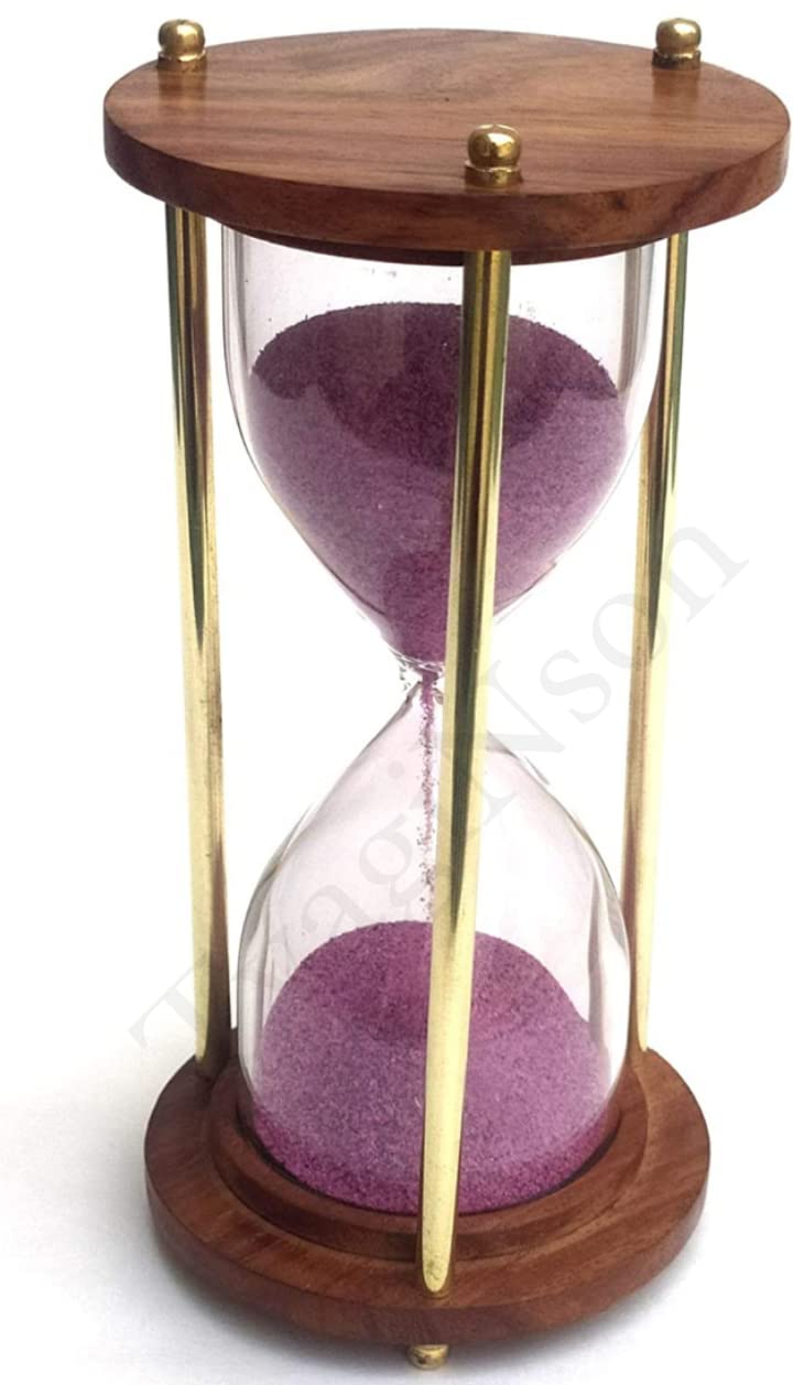 Sand Timer Clock Table Clock Antique Style Desk Decorations Items Home and Office Table Clock handicrafts Items 5 Minutes Timer