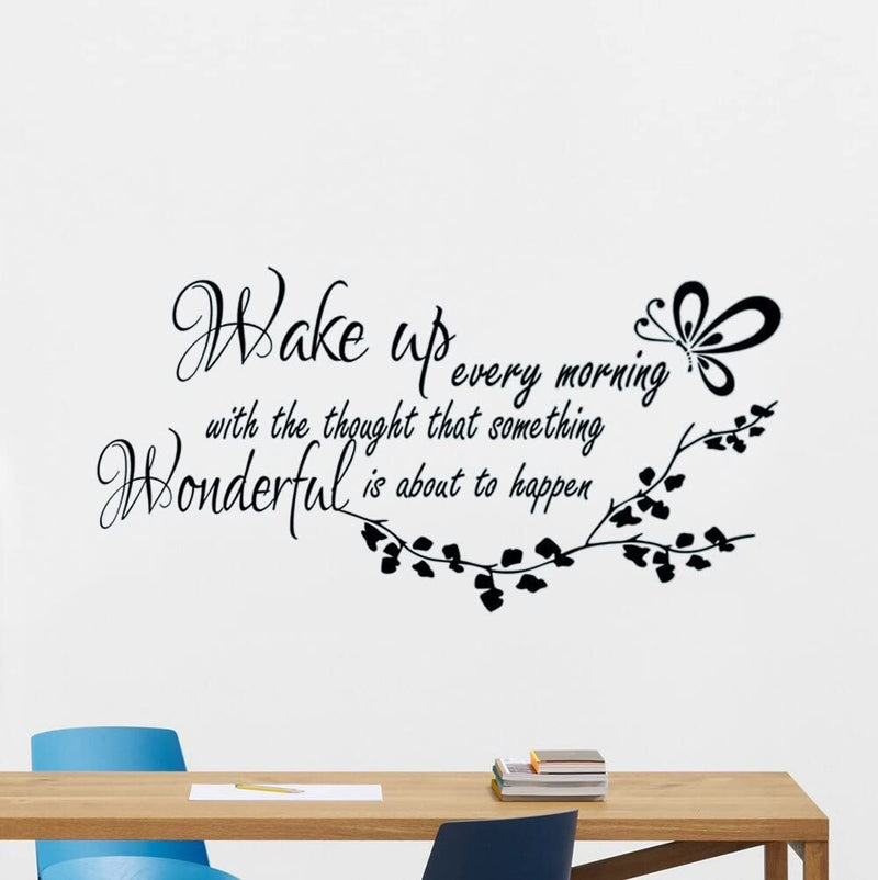 GADGETS WRAP Vinyl Decal Sticker Wake Up Every Morning Inspirational (Item Finish Size : 110cm x 57cm)