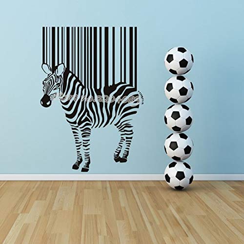 GADGETS WRAP Vinyl Decal Sticker Zebra Barcode Wall Sticker African Animals Horse (Item Finish Size : 42cm x 58cm)