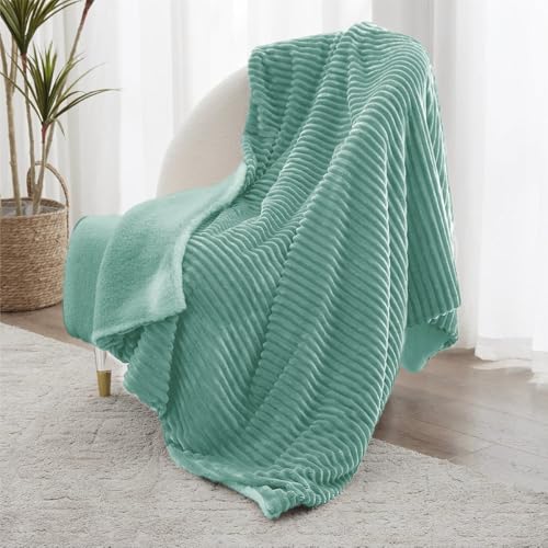 Niyaro Ultra Soft Fleece Blanket for Single Bed AC Comforter Quilt Reversible Blanket, Dohar Lightweight Flannel Fleece Winters Blankets Premium Quilted AC Blanket, 60 x 90 Inches, Teal