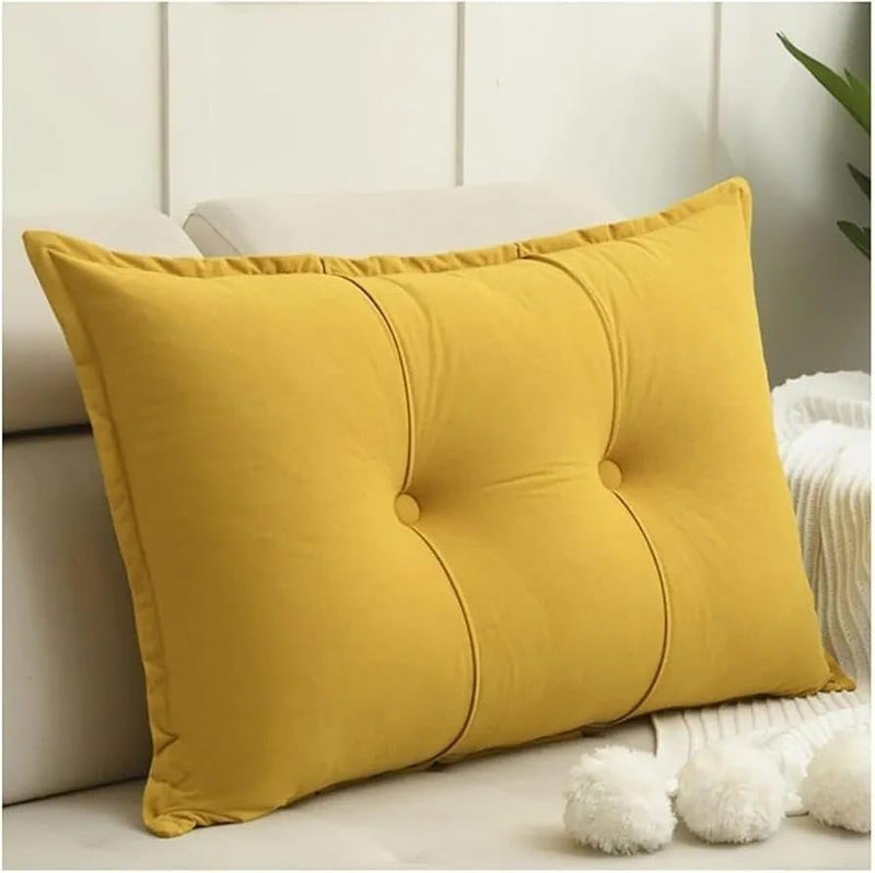 zenspace Luxury Extra Soft Pillow (Soft Velvet, Yellow)