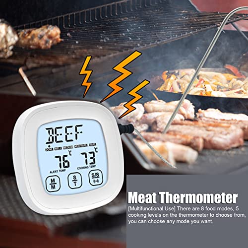 Ubersweet® Oven, Convenient Practical Adsorbable Magnet Digital LED Display Kitchen Multifunctional Use with Probe for Baking for Cooking for BBQ