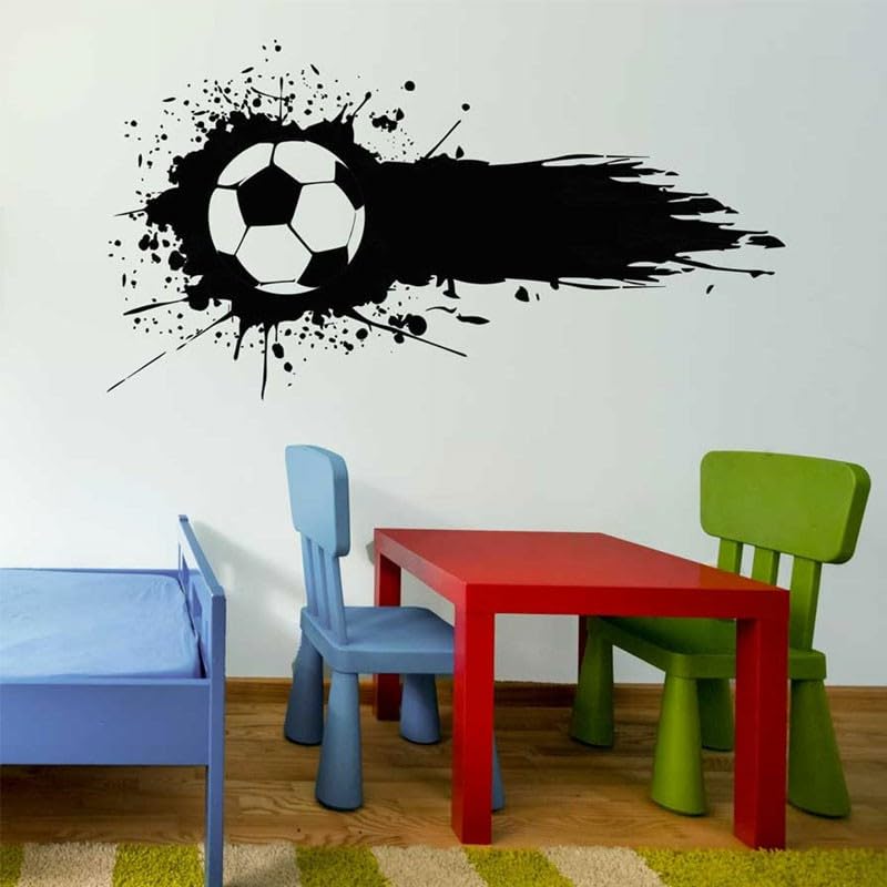 GADGETS WRAP Vinyl Soccer Ball Breaking Through Wall Vinyl Decal