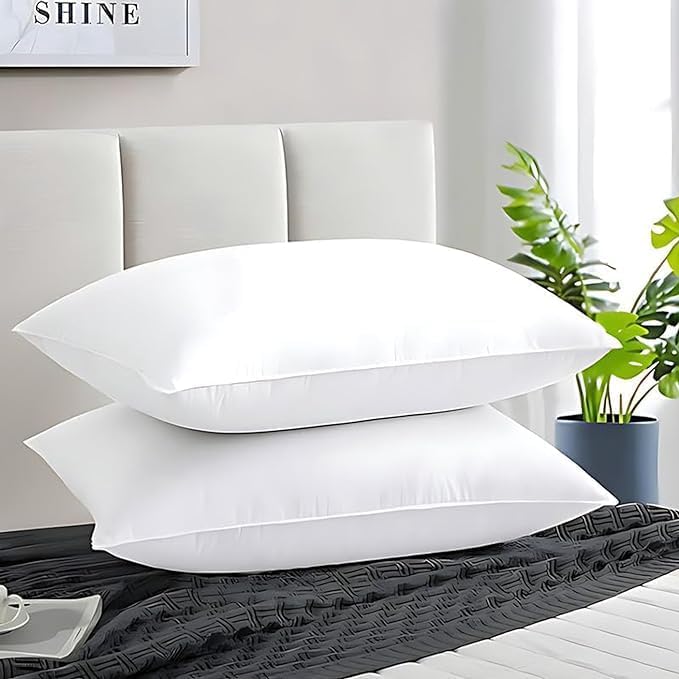 KYNE Microfibre Premium Pillows for Bed for Sleeping (16 X 24 Inch (Pack of 2))