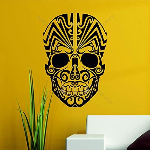 GADGETS WRAP Wall Decal Vinyl Sticker for Home Office Room Decoration Large Tribal Sugar Skull Wall Sticker