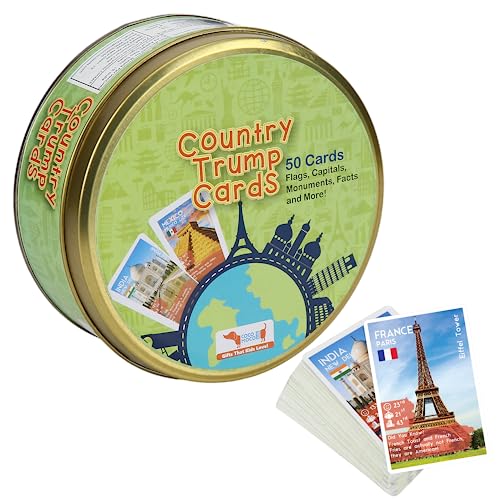 CocoMoco Kids Country Trump Cards