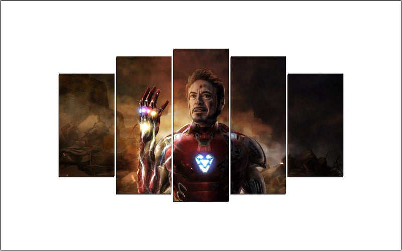 DivineDesigns™ Iron Man Endgame Pieces Sticker (Size :- 81 X 41 cm) | Wall Sticker for Living Room/Bedroom/Office and All Decorative Stickers