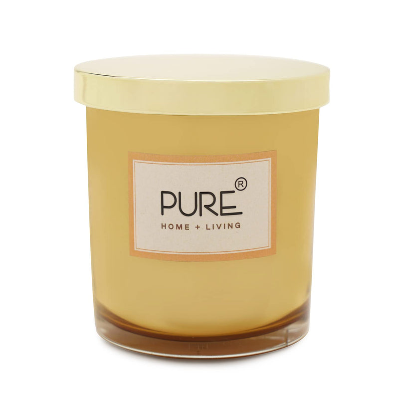 Bergamot and Rose Leather Jar Candle