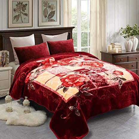 Bezzilish Home Luxurious Blanket Double Bed for Heavy Winter, Mink Blanket (Multicolor-01, 220 X 240 Cm) Lightweight Pack of 1