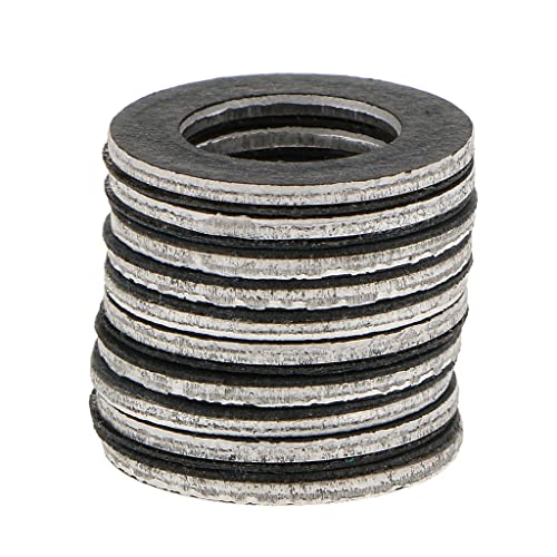 LOOM TREE® 10Pcs Oil Drain Plug Crush Washer Gaskets For 90430-12031 | 10 X Oil Drain Plug Gaskets