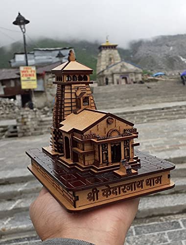 Uttarakhand Box Wood 3D Kedarnath Miniature SV