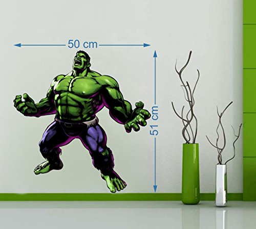 Hulk Self Adhesive VinylWaterproof Decorative Wall Stickers for Hall, Bedroom, Kitchen and Furniture