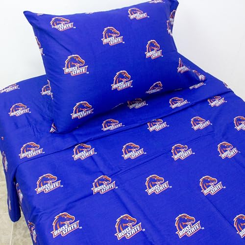 College Covers Boise State Broncos Printed Sheet Set - Twin X-Large - Solid