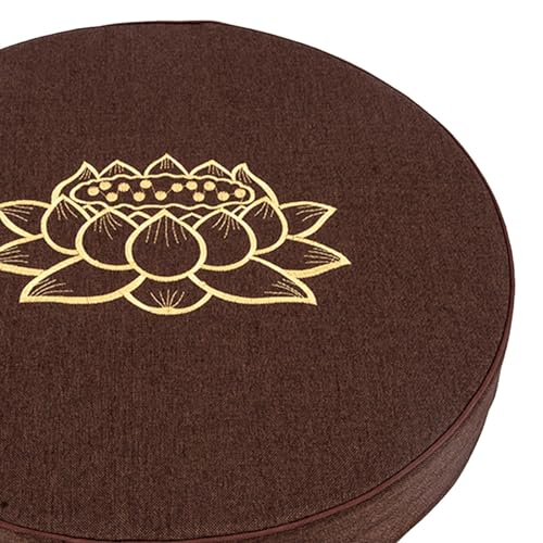 ATORSE® Yoga Cushion Buddhist Comfortable Floor Pillow For Women Men Yoga Stretching Coffee