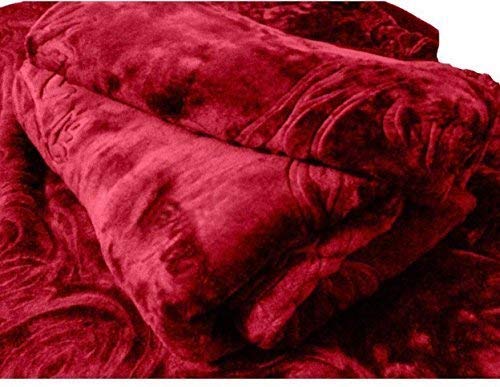 SRS Polyester 400 TC Blanket (Maroon_Double)