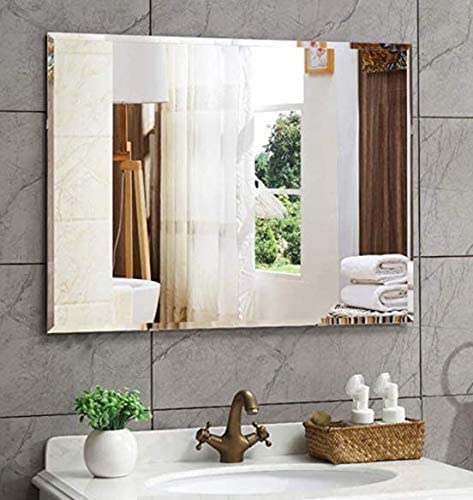 Cheval Glass Beveled Beveled Elegant Rectangular Shaped Wall and Bathroom Mirror Size 16 X 20 Inches | Made in India