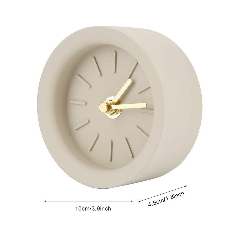 Concrete Clock, Ultra-Silence Technology Thickened Material Table Clock for Office for Kitchen