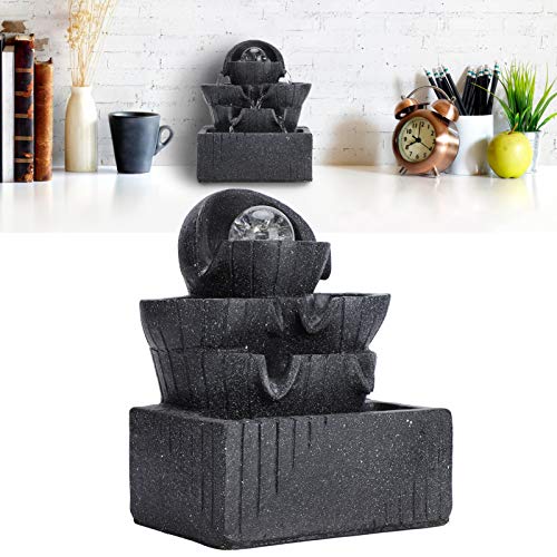 Ubersweet® Tabletop Fountain, Desktop Fountain Small Rockery for Home Decoration Gift'||