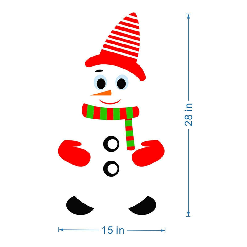 CALANDIS® Snowman Refrigerator Sticker Expression Waterproof Christmas Decor Ct002