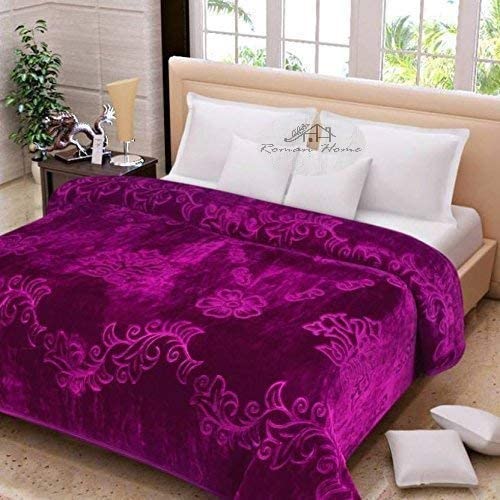 Mehta Store Blanket Double Purple