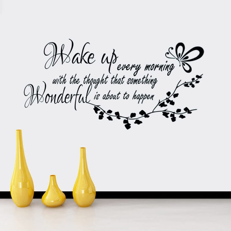 GADGETS WRAP Vinyl Decal Sticker Wake Up Every Morning Inspirational (Item Finish Size : 110cm x 57cm)