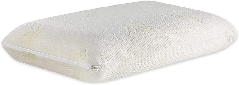 The White Willow Orthopedic King Size Memory Foam Cooling Gel Neck & Back Support Sleeping Bed Pillow (24" L x 16" W x 5" H Inches)- Green