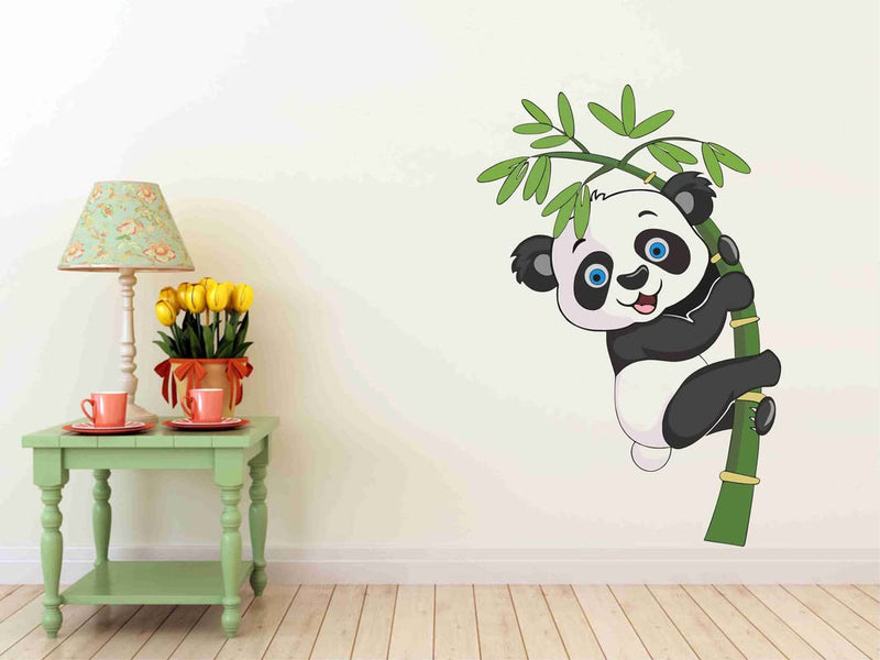 Panda with Bamboo Wall Stickers for Kids Room 50 CM X 70 CM