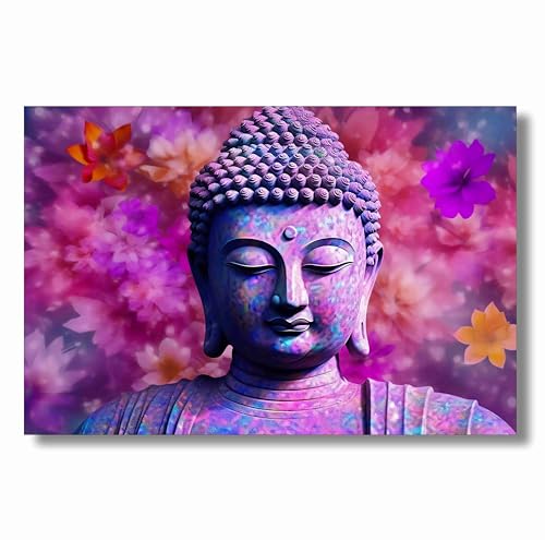 SAF paintings Buddha Painting | buddha paintings for living room | buddha painting for wall decoration | buddha painting canvas 24 inch x 36 inch SANF-CR35