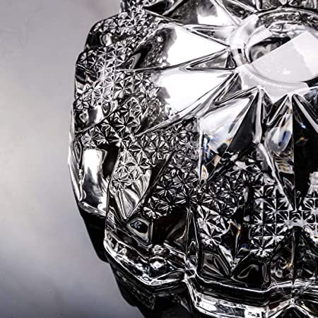 MJ Crystal Ash Tray (Only Tray). Crystal clear ash tray only best for tortoise tray set. Glass Ash tray.
