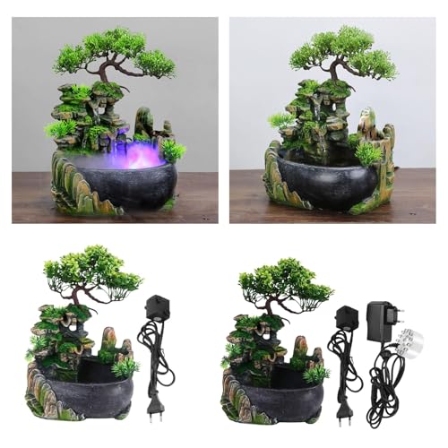 ATORSE® Tabletop Fountain Art Crafts Rockery Sculpture for Living Room Tea Room Desk