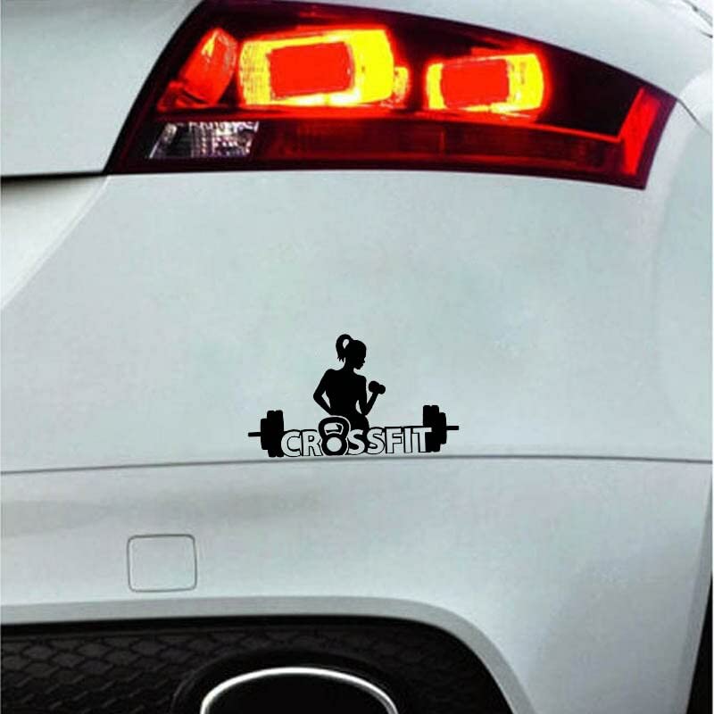 GADGETS WRAP Vinyl Wall Decal Sticker Crossfit Hot Fitness Girl Car Sticker Silhoutte Fashion Style Cartoon