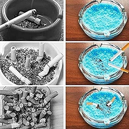 Disposable Smokeless Ashtray including Sand Cleaner Portable Air Purifier Smoke and Sand Indoor Smoke and Odorless Cleaning Car Ashtray Cigarette Mud for Home Office