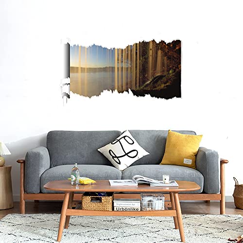 GADGETS WRAP Printed Wall Decal Sticker Scratched Paper Style Wall Decal (90cm x 50cm) - Underfall